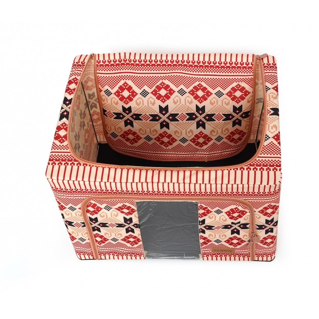 Cutie De Depozitare Pliabila 66L Motiv Traditional | StyleBox 3 - vivimall.ro