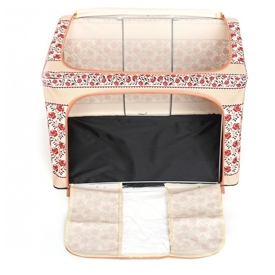 Cutie De Depozitare Pliabila 66L Motiv Traditional | StyleBox 3 - vivimall.ro