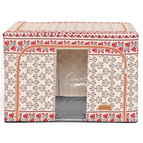 Cutie De Depozitare Pliabila 66L Motiv Traditional | StyleBox 3 - vivimall.ro