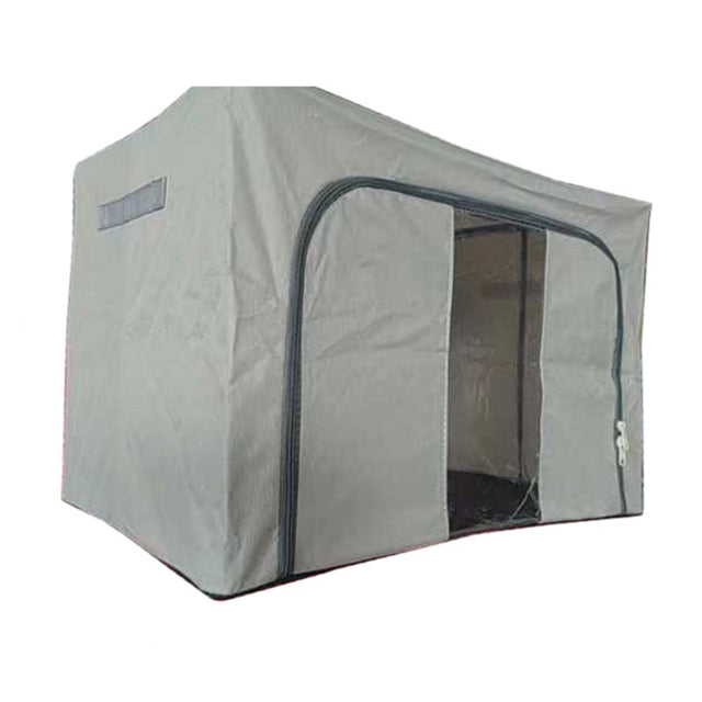 Cutie de depozitare Pliabila, Vivimall, Cadru Metalic, cu fermoar, 100 L, material Textil, 60 x 42 x 40 cm, suport de baza din plastic stabil, Gri deschis - vivimall.ro