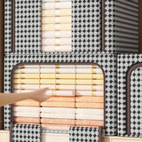 Cutie de Depozitare Pliabila, Vivimall, Cu fermoar, 66 L, Textile, 50x40x33 cm, Design Zebra - vivimall.ro