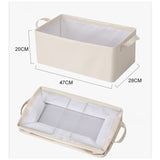 Cutie De Depozitare Tip Cos, Material Piele Ecologica, Pliabila, 26 L, Cadru Metalic, Cu Manere
