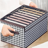 Cutie Depozitare, Vivimall, Capac Transparent, Model In Carouri, Model Mediu, Maro - vivimall.ro