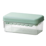 Set Cutie Pentru Gheata, Uz Casnic, Doua Tavite Pentru Cuburi, Capac Etans, Lopata, 23.5X13.3X10 Cm, Verde - vivimall.ro