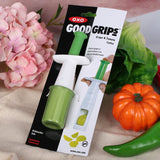 Cutit Feliator Pentru Legume Si Fructe Mici, Feliator Pentru Rosii Cherry, Feliator Pentru Masline, Ustensila De Feliat Fructe Si Legume, 18 X 6,5 Cm, Verde - vivimall.ro