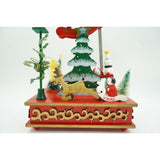 Cutiuta muzicala decorata de Craciun, Multicolor, din Lemn, 17 cm x 27.5 cm, Interior, Vivimall - vivimall.ro