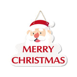 Decoratiune de Craciun, Vivimall, de Agatat, pentru Usa, Perete sau Brad, Sfoara Inclusa, 26.2 x 32.5 cm, din Hartie 350g, Model Mos Craciun, Alb/Rosu - vivimall.ro