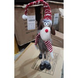 Figurina de Craciun, Vivimall, Ren 3D, din Panza si Polistiren, 70 cm Inaltime, Multicolor - vivimall.ro