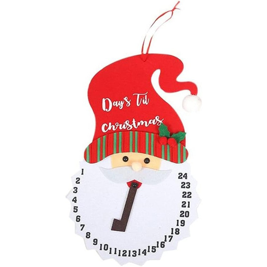 Decoratiune De Craciun Advent Calendar, Numara Zilele Pana La Craciun, Material Poliester