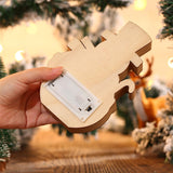 Decoratiune de Craciun, Flippy, cu Lumini LED, din Lemn, 16 x 10.5 x 3.5 cm, Model Om de Zapada, Multicolor - vivimall.ro