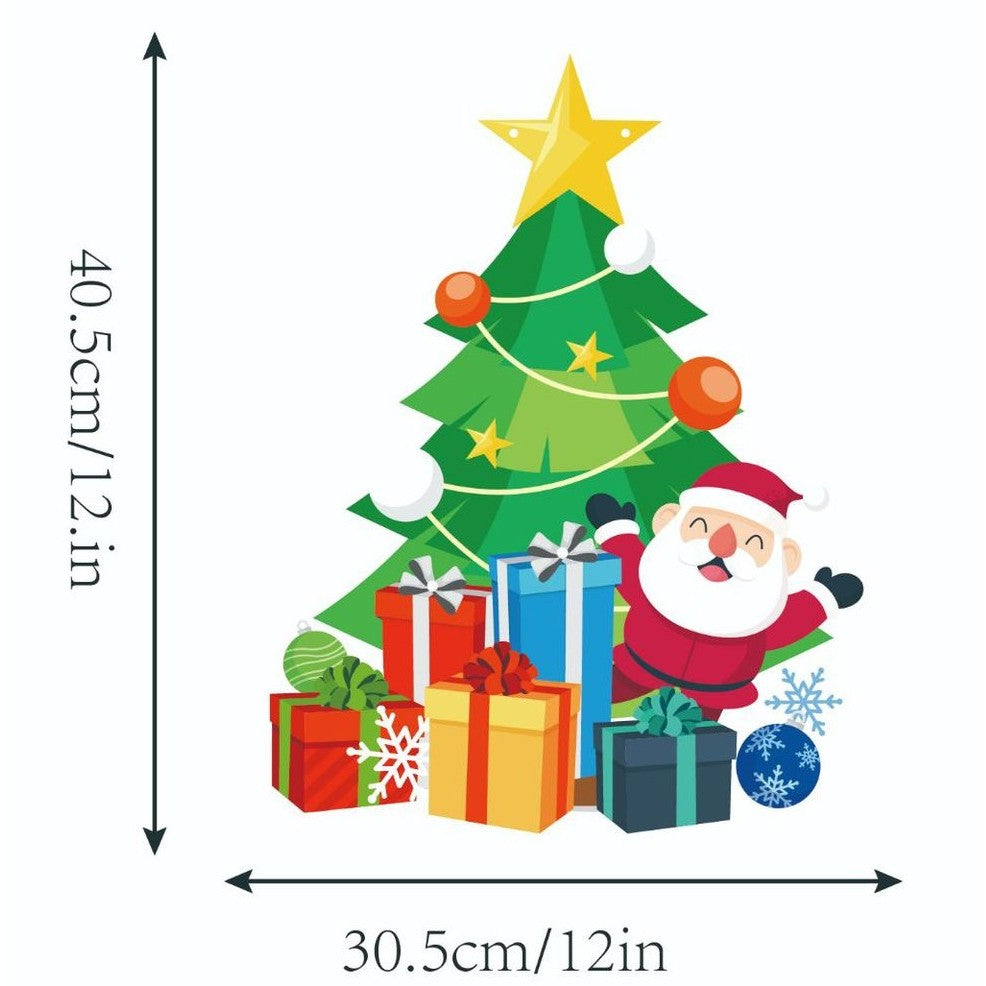 Decoratiune de Craciun, Vivimall, de Agatat, pentru Usa, Perete sau Brad, Sfoara Inclusa, 40.5 x 30.5 cm cm, din Hartie 350g, Model Brad, Multicolor - vivimall.ro