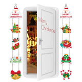 Set 2 Decoratiuni de Craciun, Vivimall, de Agatat, pentru Usa, Sfoara Inclusa, 21 cm/28 cm, din Hartie 350g, Multicolor - vivimall.ro