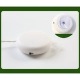 Decoratiune de Craciun Luminoasa in forma de Fulg, 19x19 cm, cu Ventuza, Alb Cald, Vivimall - vivimall.ro