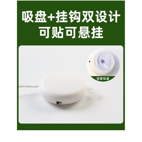 Decoratiune de Craciun Luminoasa in forma de Ingeras 21x12 cm, cu Ventuza, Alb Cald, Vivimall - vivimall.ro