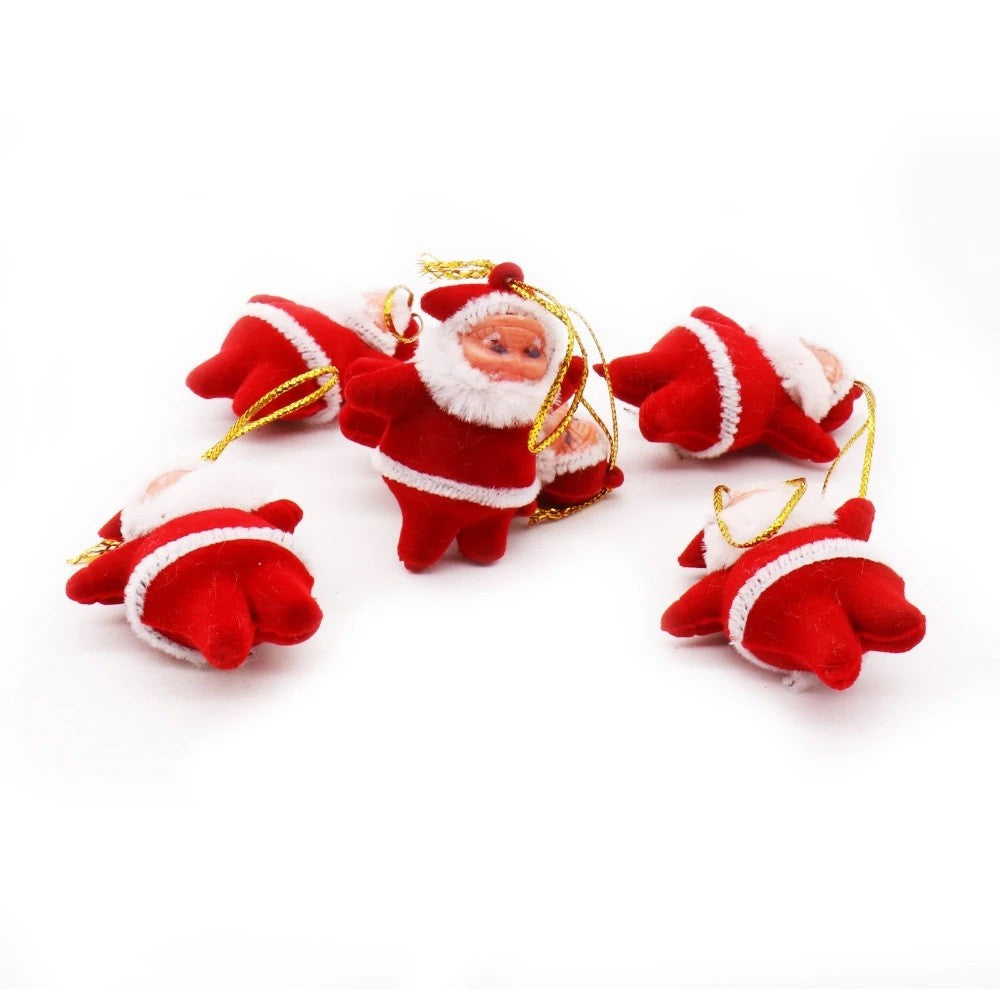 Decoratiune de Craciun, Mos Craciun mic, Vivimall, cu agatatoare pentru pom - vivimall.ro