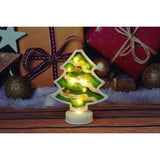 Decoratiune luminoasa 3D, Tip brad, cu baterii - vivimall.ro