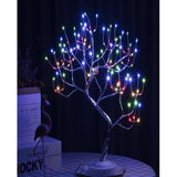 Decoratiune Luminoasa Arbore cu Baterii + USB, 108 LED-uri, multicolor - vivimall.ro