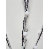 Decoratiune Luminoasa Crenguta cu Baterii 72 LED -uri Glob Alb Cald - vivimall.ro