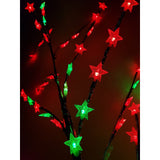 Decoratiune Luminoasa Crenguta cu Baterii 72 LED -uri Stelute Multicolor - vivimall.ro