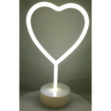 Decoratiune Luminoasa cu Baterii Inima Alb Rece - vivimall.ro