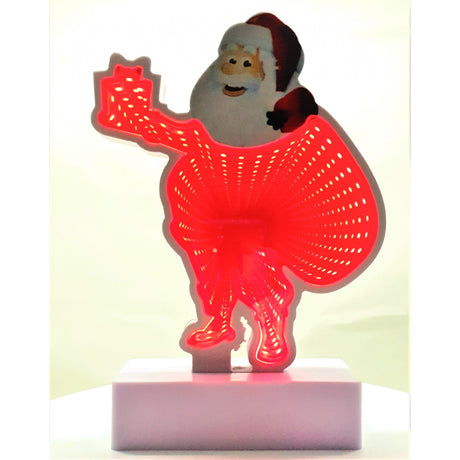 Decoratiune Luminoasa Cu Baterii/Usb Neon Model Mos Craciun 20 Cm Rece