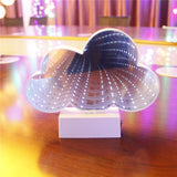 Decoratiune Luminoasa cu Baterii/USB Neon Model Norisor 20 cm Alb Rece - vivimall.ro