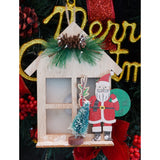 Decoratiune luminoasa, Vivimall, Mos Craciun, maro, lungime: 13 cm, latime: 5 cm, inaltime: 17 cm, lemn, interior/exterior - vivimall.ro