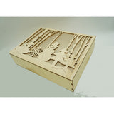 Decoratiune luminoasa, Vivimall, Peisaj de iarna - Om de zapada, maro, lungime: 21 cm, latime: 5 cm, inaltime: 16 cm, lemn, interior/exterior - vivimall.ro