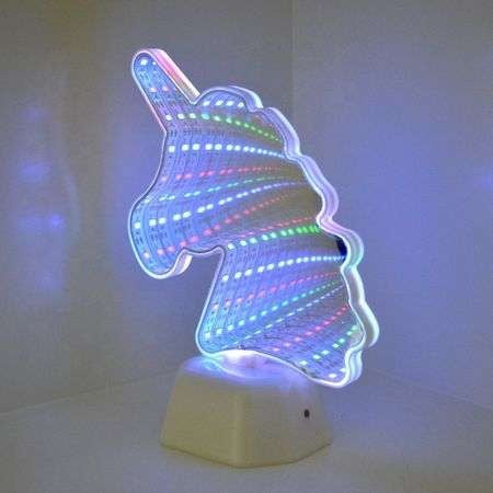 Светеща декорация Infinity Mirror Unicorn 20 см