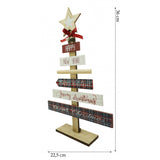 Decoratiune masa decorata, Mesaje Craciun, Multicolor, din Lemn, 22.5 cm x 36 cm, Interior, Vivimall - vivimall.ro