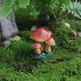 Decoratiune Ornament pentru Ghiveci, Flippy, Decoratiune pentru Gradina, Model 1 Ciuperci Rosii cu Buline Albe, 3.1 x 4 cm, Rosu - vivimall.ro