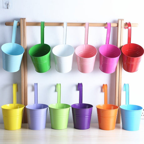 Decoratiune pentru ghivecele de flori, Flippy, 28x22x12 cm cu maner, Multicolore - vivimall.ro