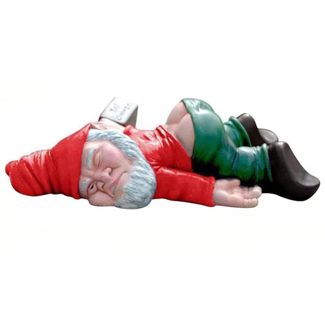 Decoratiune Pentru Gradina, Statuie Amuzanta Pentru Gradina, Decor Pentru Gradina, Gnom Beat, 18 Cm - vivimall.ro