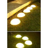 Decoratiune Pentru Gradina, Lampa Solara In Forma De Ciuperca, 5 Ciuperci, Alb Cald - vivimall.ro