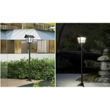Lampa solara de tip stalp pentru gradina, Vivimall, Alb Rece - vivimall.ro