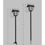 Lampa solara de tip stalp pentru gradina, Vivimall, Alb Rece - vivimall.ro