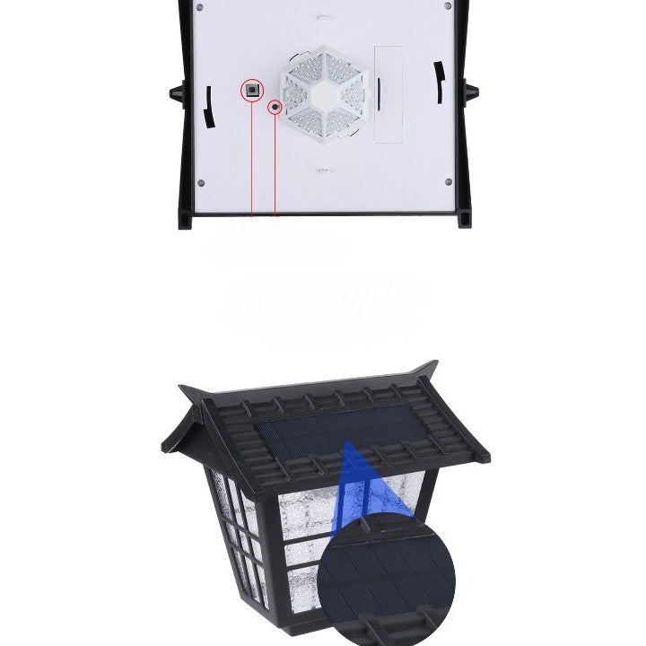 Lampa Solara De Tip Stalp Pentru Gradina, Alb Rece - vivimall.ro