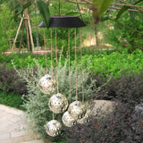Lampa Solara De Tip Decoratiune Pentru Gradina, Model Clopotel De Vant, Alb Cald - vivimall.ro