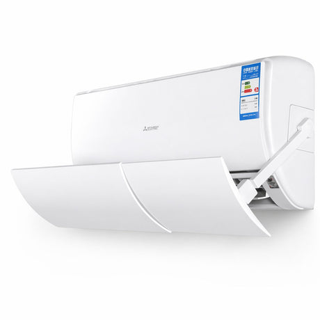 Deflector aer condiționat Flippy Model B, vedere frontală, suprafață netă albă, 56×18 cm
