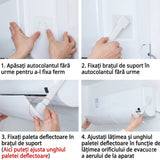 Deflector pentru Aer Conditionat, Flippy, Model S cu Trei Panouri, Capac pentru Directionarea Fluxului de Aer si Reducerea Curentului Direct - vivimall.ro