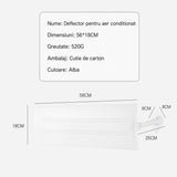 Deflector pentru Aer Conditionat, Flippy, Model S cu Trei Panouri, Capac pentru Directionarea Fluxului de Aer si Reducerea Curentului Direct - vivimall.ro