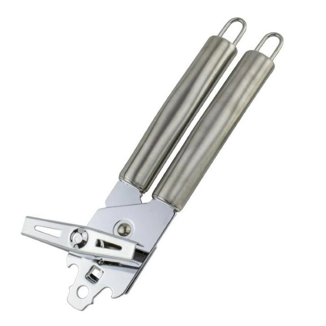 Deschizator conserve Vivimall, material inox, ergonomic, gri - vivimall.ro