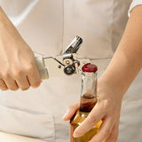 Desfacator de Conserve 3 in 1, Vivimall, Instrument pentru Deschis Conserve, Sticle, Otel inoxidabil, Simplu de Utilizat, Maner Anti alunecare, 21.5 x 4.7 cm Alb - vivimall.ro