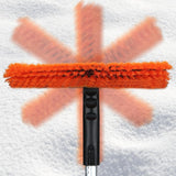 Perie De Zapada Cu Racleta Pentru Masina Portocalie | SnowGrip 2 - vivimall.ro