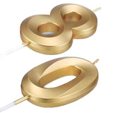 Lumanare Cifra 0, Flippy, Model Diamond, 5 x 3.4 cm, Auriu - vivimall.ro