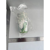 Set 10 Pahare de Carton Happy Birthday, Vivimall, Model Dinozauri, Tematica Aniversare, 7.5x8.5 cm, 200 mL, Multicolor - vivimall.ro