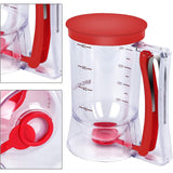 Dispenser de Aluat pentru Prajituri, Vivimall, din Plastic, Maner cu Arc, 900 ml, 18.5 x 11 cm, Rosu - vivimall.ro