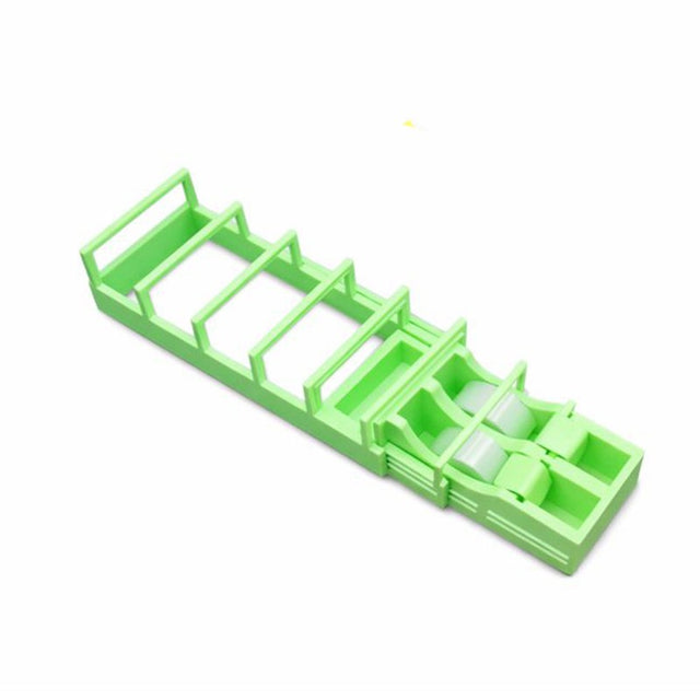 Dispenser de Banda Adeziva, Vivimall, Suport pentru Banda Adeziva pentru Birou, Scoala, din Plastic, 15,5 x 7,7 x 7,4 cm, Verde - vivimall.ro