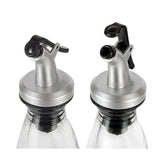 Picurator cu Dop pentru Sticla, Vivimall, Dop Dispenser pentru Ulei Sosuri, 8.5 x 3 cm, Argintiu - vivimall.ro