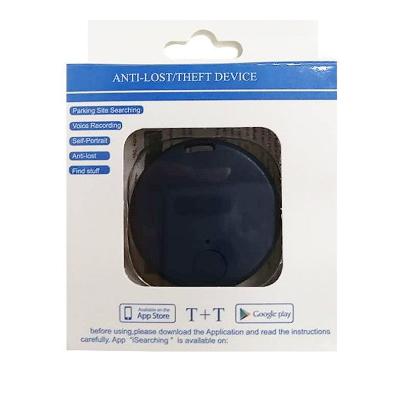 Dispozitiv Anti Pierdere Inteligent, Vivimall, conexiune Bluetooth, Dispozitiv Anti Pierdere pentru accesorii, Baterie si Manual de Utilizare Incluse 38 x 38 x 7 mm, Albastru inchis - vivimall.ro